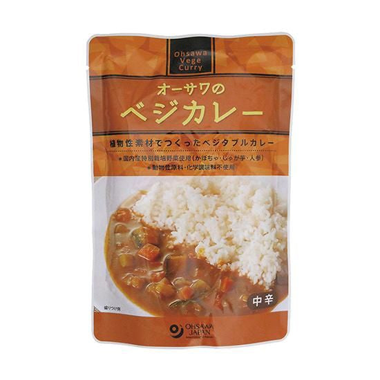 【お取り寄せ★納期 最長 約2週間】オーサワのベジカレー （中辛） 210g