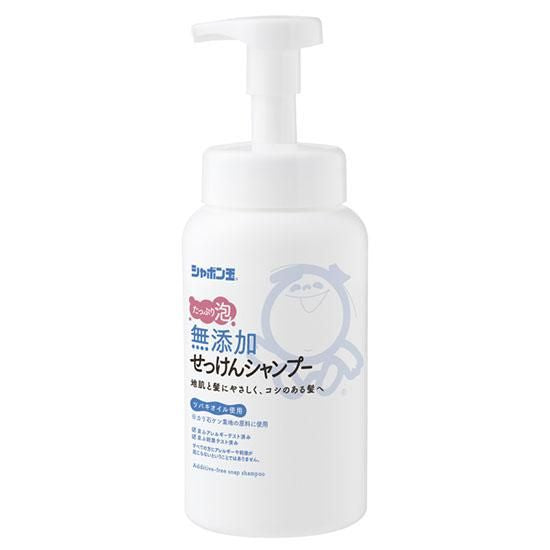 【お取り寄せ★納期 最長 約2週間】シャボン玉　無添加せっけんシャンプー泡タイプ 520ml