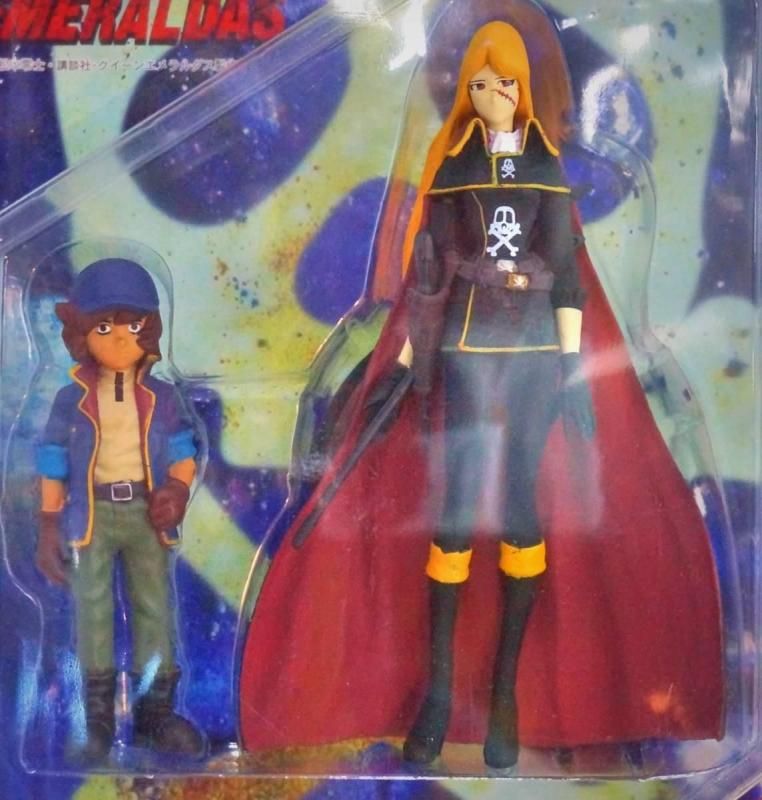 JESNET マクザム 松本零士 クイーンエメラルダス＆海野広 フィギュア 2体セット 限定ビデオ付き