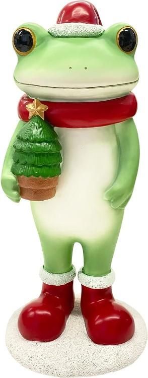 【在庫あり★即納可能】コポー クリスマスツリーを抱えるカエル Copeau★風水★金運【新品】【蛙/カエル/かえる】【置物】【キャラクターグッズ★雑貨】