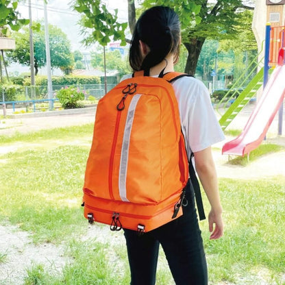 【メーカー直送】防災リュック 2人用 【ワンソート】 単品(中身なし)★持ち出しリュック 防災袋 防災リュックサック 多機能リュック 避難リュック 持ち出し袋 災害用リュック セパレート式