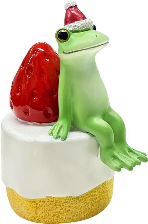 【在庫あり★即納可能】コポー クリスマスケーキに座るカエル Copeau★風水★金運【新品】【蛙/カエル/かえる】【置物】【キャラクターグッズ★雑貨】