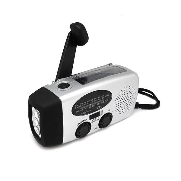 【お取り寄せ★納期 最長 約2週間】ヒース HI-SS ソーラー手回し充電機能付き防災ラジオ HI7SV★ライト・携帯スマホ充電・AM/FMラジオ・太陽光充電・USB充電