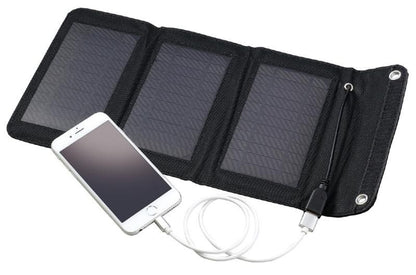 【お取り寄せ★納期 最長 約2週間】折りたたみ式 ポータブル ソーラー充電器 5W★折りたたんでコンパクトに携帯できる★避難時 被災時にも便利