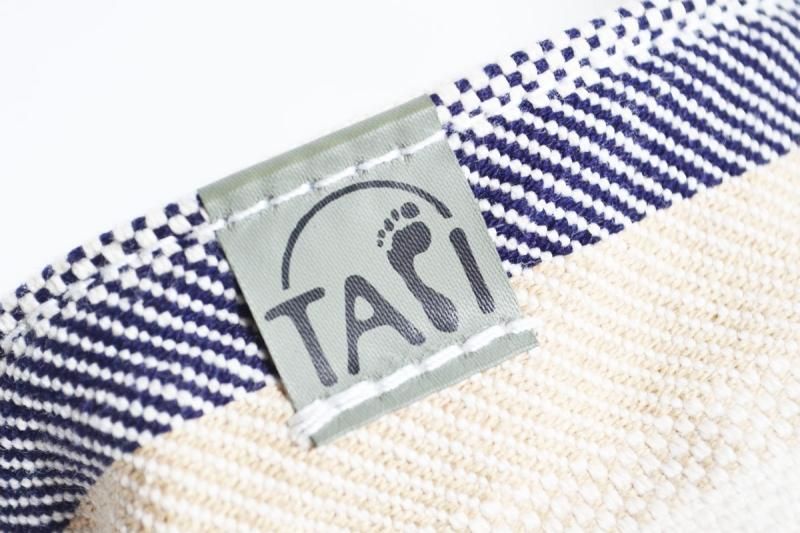 【メーカー直送】地下足袋 アーシング足袋★健康 シューズ 導電性 靴 TABI たび タビ コットン 倉敷帆布 ネイビー ブルーストライプ ライトブルー マスタード ライムグリーン の５色
