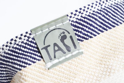 【メーカー直送】地下足袋 アーシング足袋★健康 シューズ 導電性 靴 TABI たび タビ コットン 倉敷帆布 ネイビー ブルーストライプ ライトブルー マスタード ライムグリーン の５色
