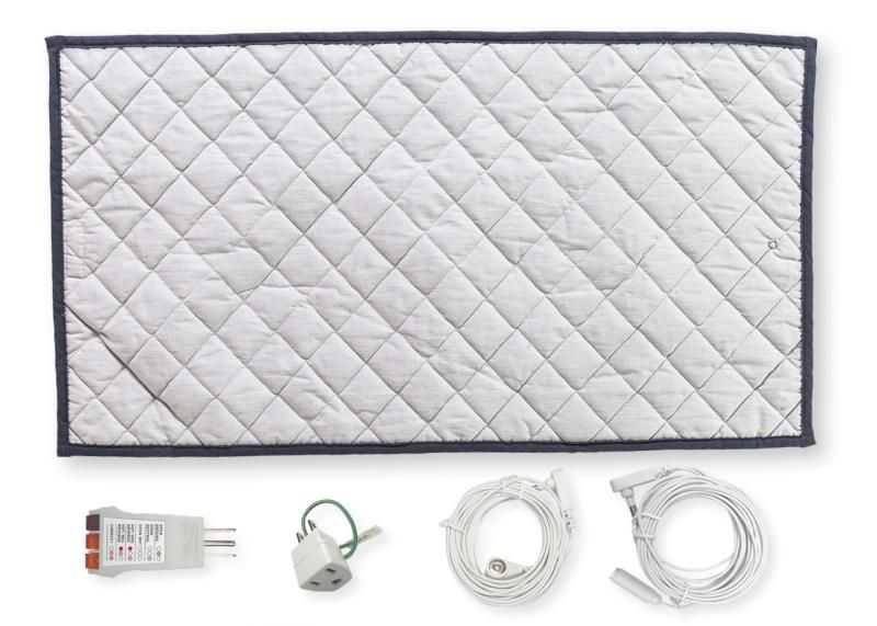 【メーカー直送】アーシング キルトパッド 5点セット★配線かんたん健康法 キルトパッドとよく使うアクセサリーをセットに