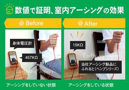 【メーカー直送】アーシングキルトパッド コード付き★ステンレス生地使用 机の下で、キッチンの足元で