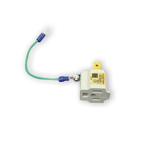 【在庫あり★即納可能】電源アダプター★アース端子を変換 蓋付型→三口型