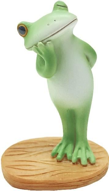 【在庫あり★即納可能】コポー 様子をうかがうカエル Copeau★風水★金運【新品】【蛙/カエル/かえる】【置物】【キャラクターグッズ★雑貨】74076