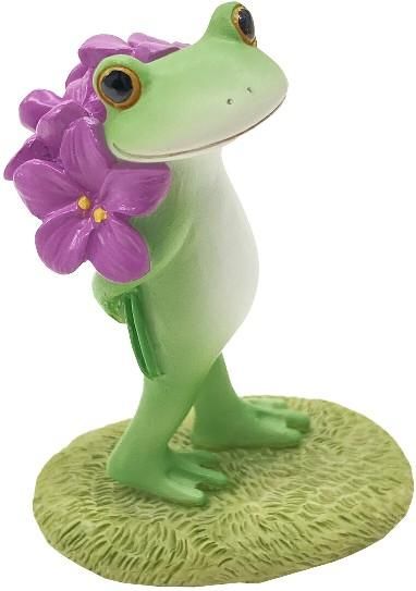 【在庫あり★即納可能】コポー スミレとカエル Copeau★風水★金運【新品】【蛙/カエル/かえる】【置物】【キャラクターグッズ★雑貨】