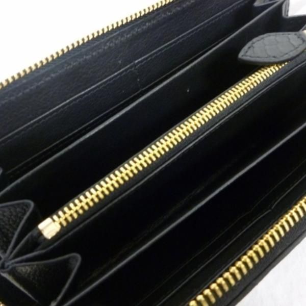 【お取り寄せ★納期 最長 約2週間】クロコダイル 長財布 ブラック★クロコダイル メンズ ラウンドファスナー カイマン ワニ革 マットHB Santa Maria サンタマリア製 金運アップ