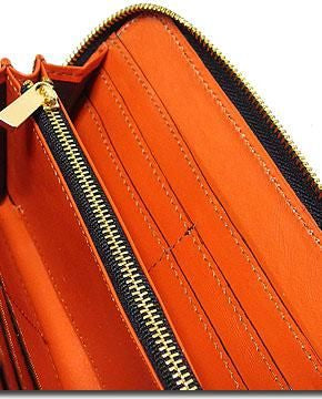 【お取り寄せ★納期 最長 約2週間】クロコダイル型押し 長財布★本物の質感と圧倒的な高級感 本革 カウレザー ラウンドファスナー ロングウォレット 金運アップ
