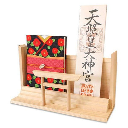 【お取り寄せ★納期 最長 約2週間】鳥居付お神札飾り 大★神具 神事用品 推し神棚 推し活 コレクションラック ディスプレイ 飾り棚 収納 オタ活