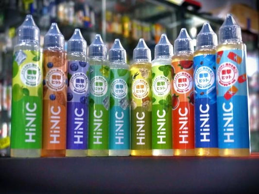 Hiliq Hinic 60ml ウルトラメンソール/マスカット/ブルーベリー/アイスアップル/ブラックティー/バニラアイスクリーム/ブルーコーヒー/ミント/ブルーベリーたばこ