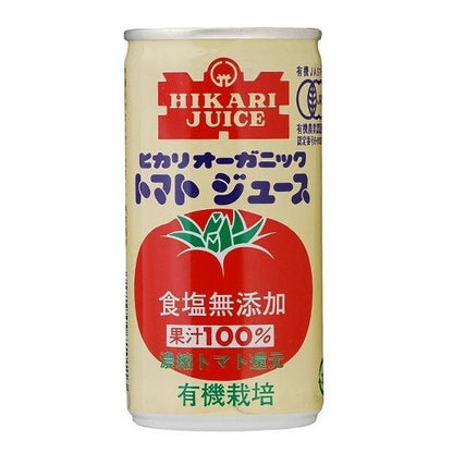 【お取り寄せ★納期 最長 約2週間】ヒカリ オーガニック トマトジュース 食塩無添加 190g