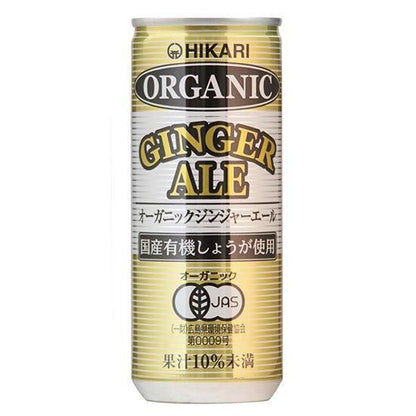 【お取り寄せ★納期 最長 約2週間】ヒカリ　オーガニックジンジャーエール 250ml