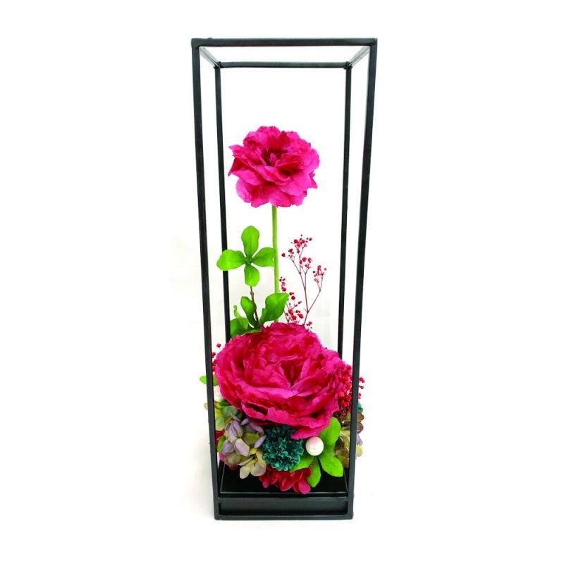 【お取り寄せ★納期 最長 約1ヶ月】百花蘭舞 ひゃっからんぶ プリザーブドフラワー アレンジメント★牡丹 ギフト プレゼント 母の日