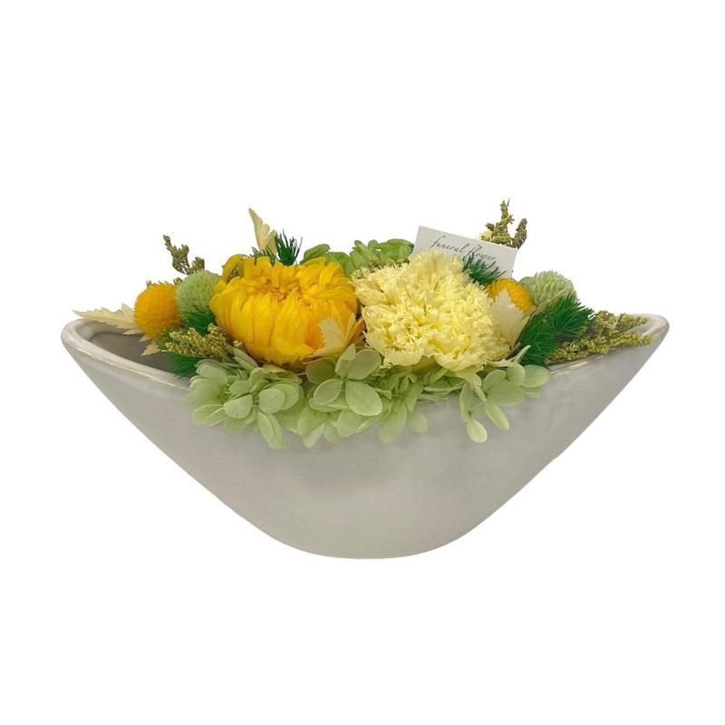 【お取り寄せ★納期 最長 約1ヶ月】華絵 はなえ プリザーブドフラワー★現代仏花 供花 お供え リンギク 輪菊 キク 和風 ギフト プレゼント
