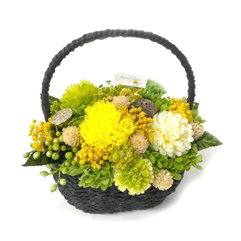 【お取り寄せ★納期 最長 約1ヶ月】お供え プリザーブドフラワー★仏具 仏花 仏壇 炭花壇 プリザーブドフラワー 和風 お悔み 贈り物
