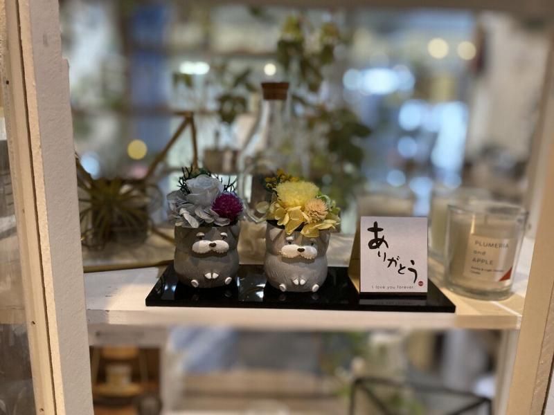 【お取り寄せ★納期 最長 約1ヶ月】ペアーズ ペット用お供え マム プリザーブドフラワー★現代仏花 供花 お供え バラ 菊 キク 和風 ギフト プレゼント