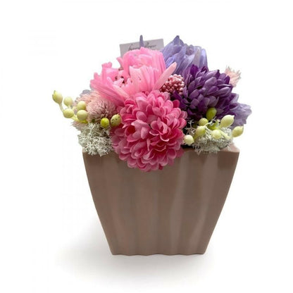【お取り寄せ★納期 最長 約1ヶ月】流水 ながれ プリザーブドフラワー★お供え 現代仏花 供花 ブーケ リンギク 菊