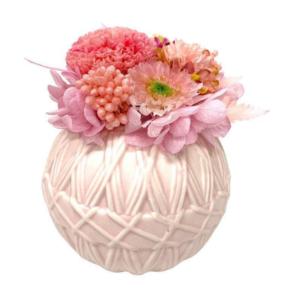 【お取り寄せ★納期 最長 約1ヶ月】蓮華 れんげ ピンポン マム プリザーブドフラワー★現代仏花 供花 お供え  菊 キク 和風 ギフト プレゼント