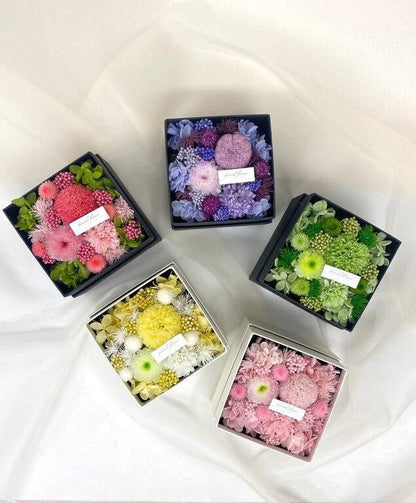 【お取り寄せ★納期 最長 約1ヶ月】菊花お重 きっかおじゅう ピンポン マム プリザーブドフラワー★現代仏花 供花 お供え 菊 キク 和風 ギフト プレゼント