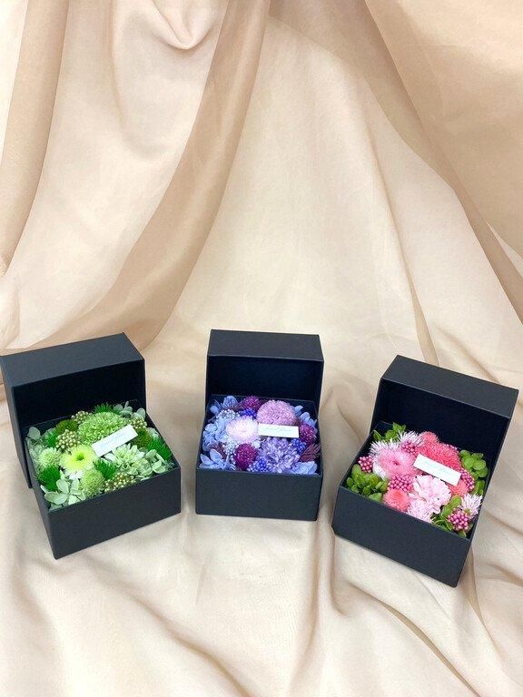 【お取り寄せ★納期 最長 約1ヶ月】菊花お重 きっかおじゅう ピンポン マム プリザーブドフラワー★現代仏花 供花 お供え 菊 キク 和風 ギフト プレゼント