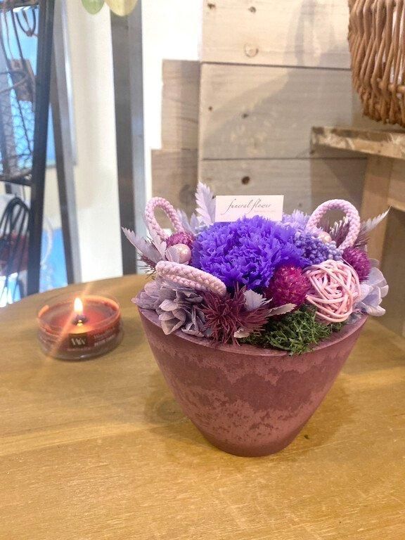 【お取り寄せ★納期 最長 約1ヶ月】お供え プリザーブドフラワー★仏具 仏花 仏壇 千歳 カーネーション 和風 お悔み 贈り物