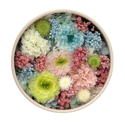 【お取り寄せ★納期 最長 約1ヶ月】カフェdeショコラ プリザーブドフラワー★菊 キク ギフト プレゼント 母の日 キャニスター缶