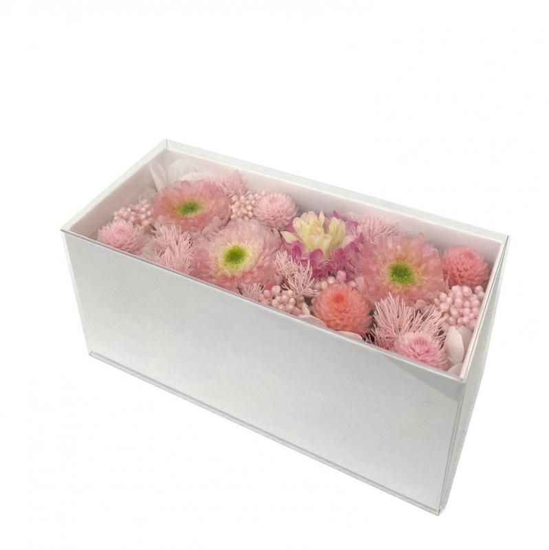【お取り寄せ★納期 最長 約1ヶ月】花駒 ブルー プリザーブドフラワー 菊 マム★和モダン ボックス ギフト お供え ギフト プレゼント 母の日