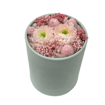 【お取り寄せ★納期 最長 約1ヶ月】カフェdeミンティ プリザーブドフラワー 菊★キク ギフト プレゼント 母の日 キャニスター缶