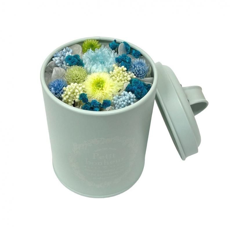 【お取り寄せ★納期 最長 約1ヶ月】カフェdeミンティ プリザーブドフラワー 菊★キク ギフト プレゼント 母の日 キャニスター缶