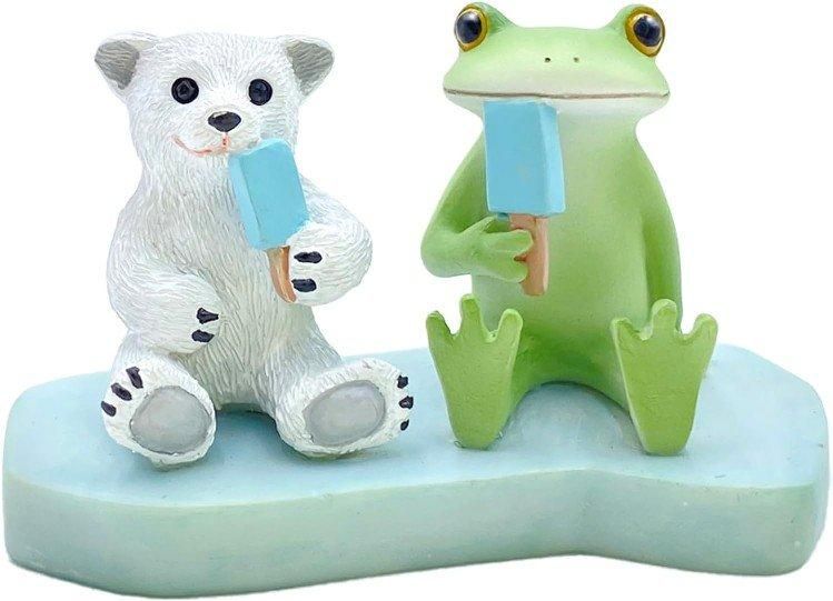 【在庫あり★即納可能】コポー シロクマとアイス Copeau★風水★金運【新品】【蛙/カエル/かえる】【置物】【キャラクターグッズ★雑貨】74195