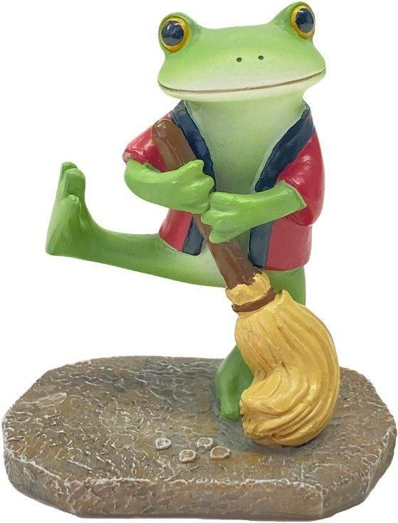 【在庫あり★即納可能】コポー 大掃除で大忙し Copeau★風水★金運【新品】【蛙/カエル/かえる】【置物】【キャラクターグッズ★雑貨】74305