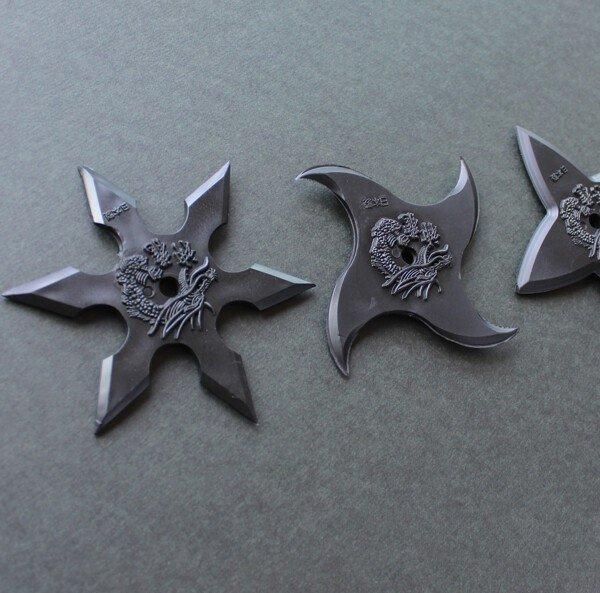 【在庫あり★即納可能】忍者 ゴム手裏剣 3種セット★NINJA SYURIKEN SET OF 3 日本製　ニンジャ 玩具 コスプレ なりきり 忍び 伊賀 甲賀【新品★未使用品】