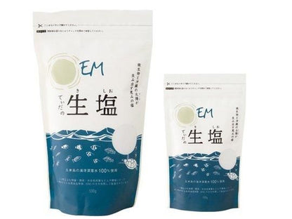 【お取り寄せ★納期 最長 約2週間】EMてぃだの生塩(きしお)　100g/500g/袋(チャック付)