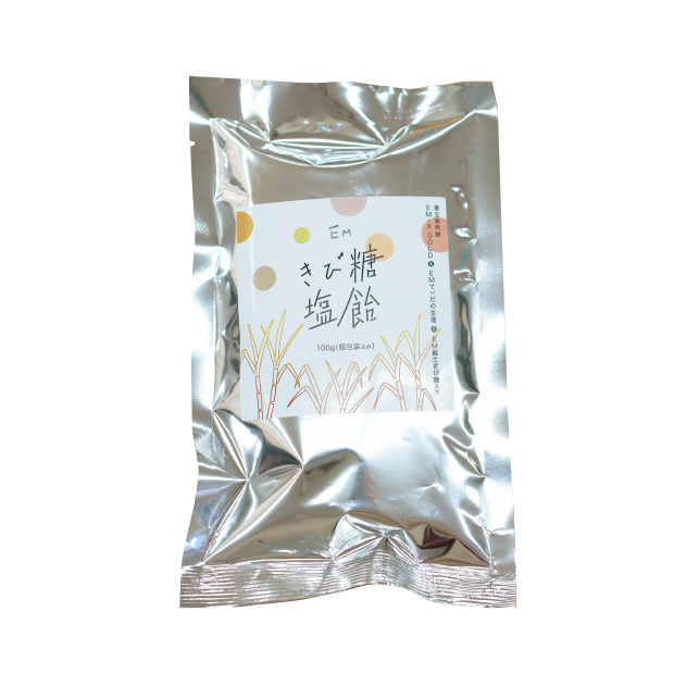 【お取り寄せ★納期 最長 約2週間】EMきび糖塩飴　100g