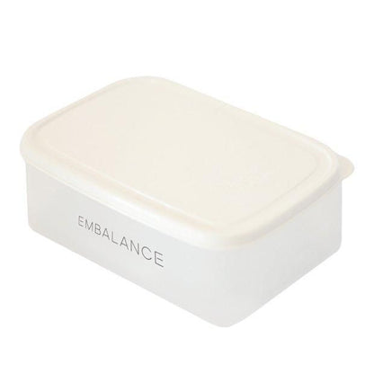 【お取り寄せ★納期 最長 約2週間】エンバランス レクタングルコンテナ ホワイト 2100ml（角型）