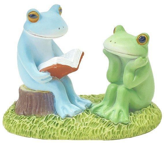【在庫あり★即納可能】コポー 2匹のカエルの読書時間 Copeau★風水★金運【新品】【蛙/カエル/かえる】【置物】【キャラクターグッズ★雑貨】74328