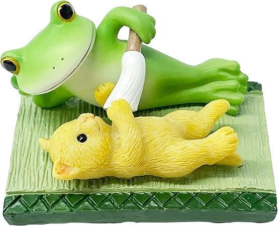 【在庫あり★即納可能】コポー ねこじゃらしに夢中 Copeau★風水★金運【新品】【蛙/カエル/かえる】【置物】【キャラクターグッズ★雑貨】74331