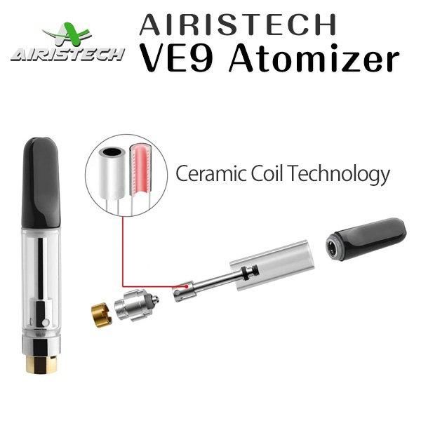 【在庫あり★即納可能】AIRISTECH airis VE9 510 Thread Atomizer★アイリステック アイリス VE9 CCELL 510スレッドアトマイザー★クリアロマイザー