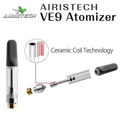 【在庫あり★即納可能】AIRISTECH airis VE9 510 Thread Atomizer★アイリステック アイリス VE9 CCELL 510スレッドアトマイザー★クリアロマイザー