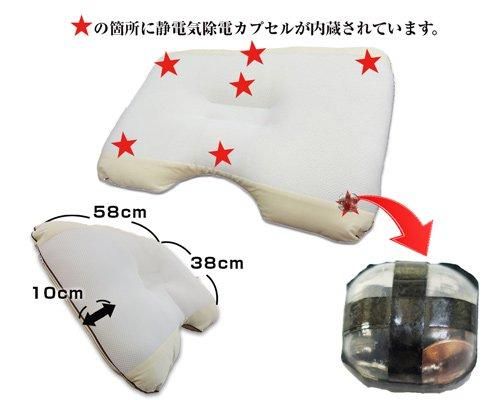 【お取り寄せ★納期 最長 約2週間】電磁波対策 丸山式コイル 空ねる枕★睡眠の新発想！静電気を除去して超快眠、目覚めスッキリ！安眠・快眠マクラ 奇跡のコイルBLACK EYE