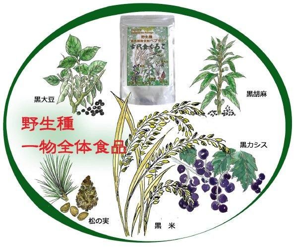 【お取り寄せ★納期 最長 約2週間】千年前の食品舎 古代食くろご ペプチド 800g★黒五粉末は野生種の黒米 黒松の実 黒大豆 黒カシス 黒胡麻 黒ゴマ 黒ごま