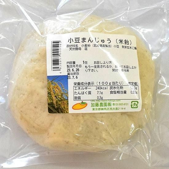 【お取り寄せ★納期 最長 約2週間】加藤農園　小豆まんじゅう （米飴）