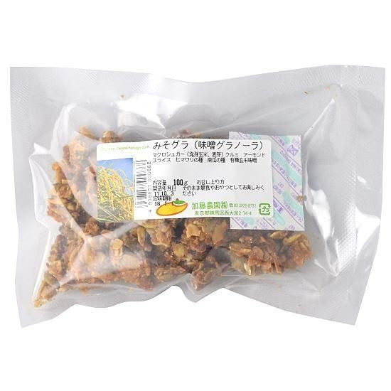 【お取り寄せ★納期 最長 約2週間】加藤農園　みそぐら（味噌グラノーラ）100g