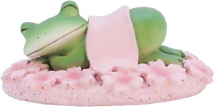 【在庫あり★即納可能】コポー 桜の花びらでお昼寝 Copeau★風水★金運【新品】【蛙/カエル/かえる】【置物】【キャラクターグッズ★雑貨】621533