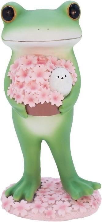 【在庫あり★即納可能】コポー 桜シマエナガとカエル Copeau★風水★金運【新品】【蛙/カエル/かえる】【置物】【キャラクターグッズ★雑貨】621550